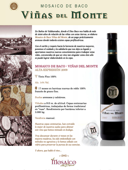 portada mosaico de baco